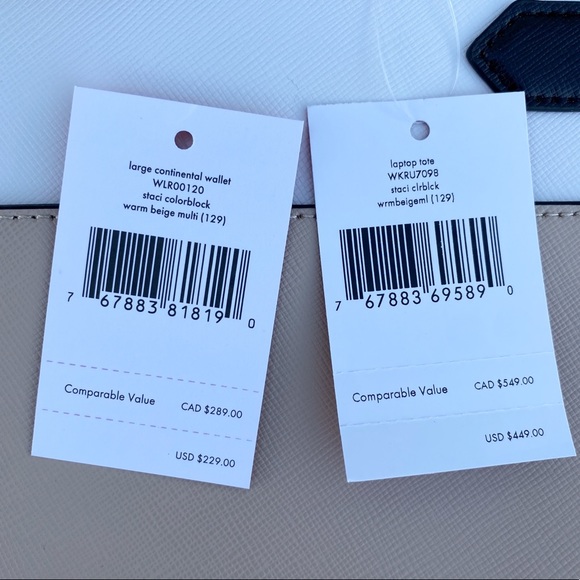 NWT Kate Spade Laptop Tote Staci & Wallet Set - Picture 5 of 5